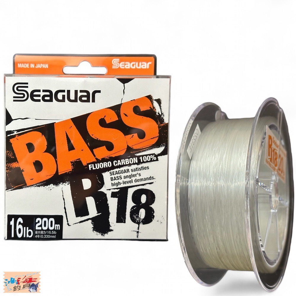 中壢鴻海釣具《Seaguar》シーガー R18 BASS 240m 碳纖線 卡夢線 釣魚線 子線 日本島內線-細節圖11