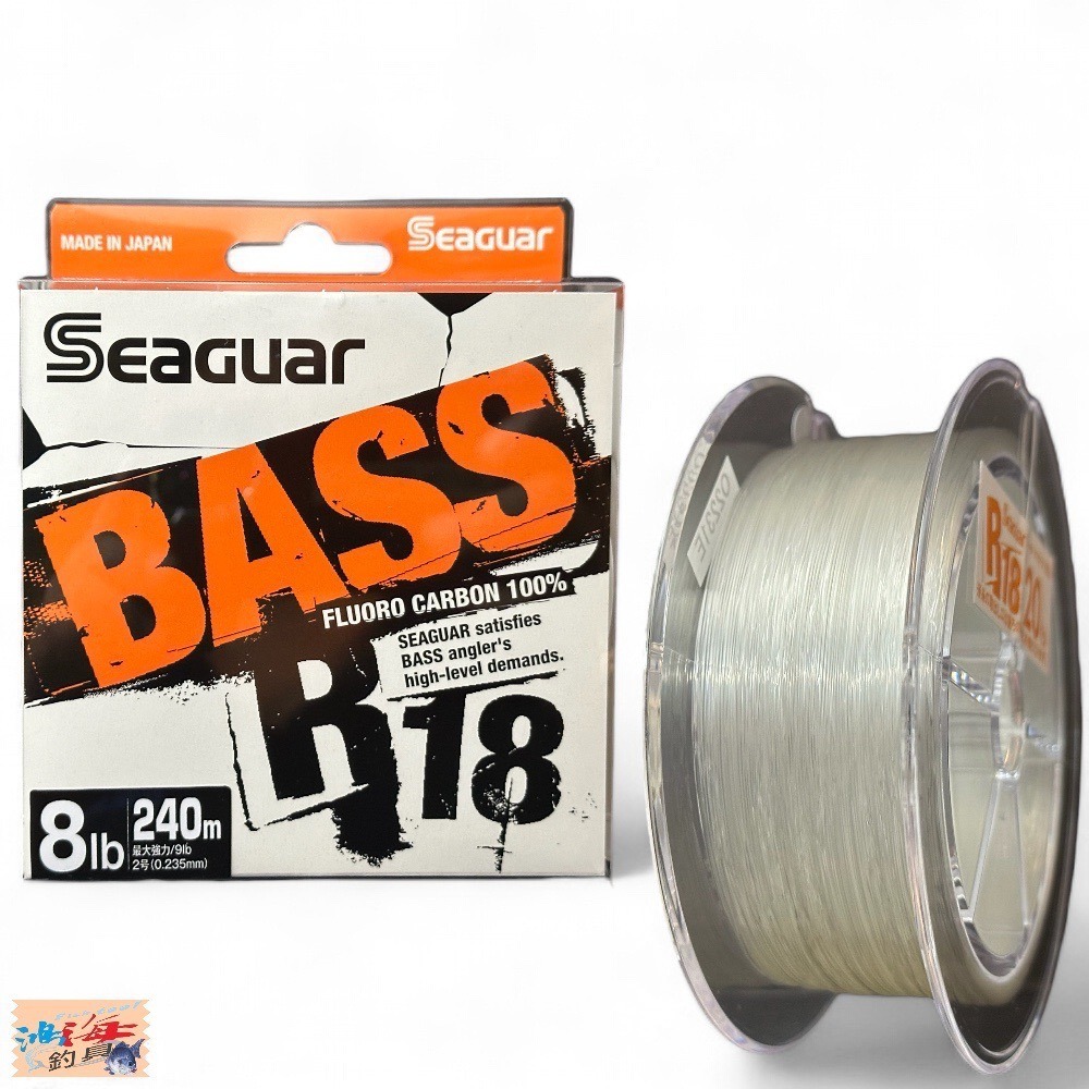 紅海釣具企業社【Seaguar】シーガー R18 BASS 240m 碳纖線 卡夢線 釣魚線 子線 日本島內線-細節圖9