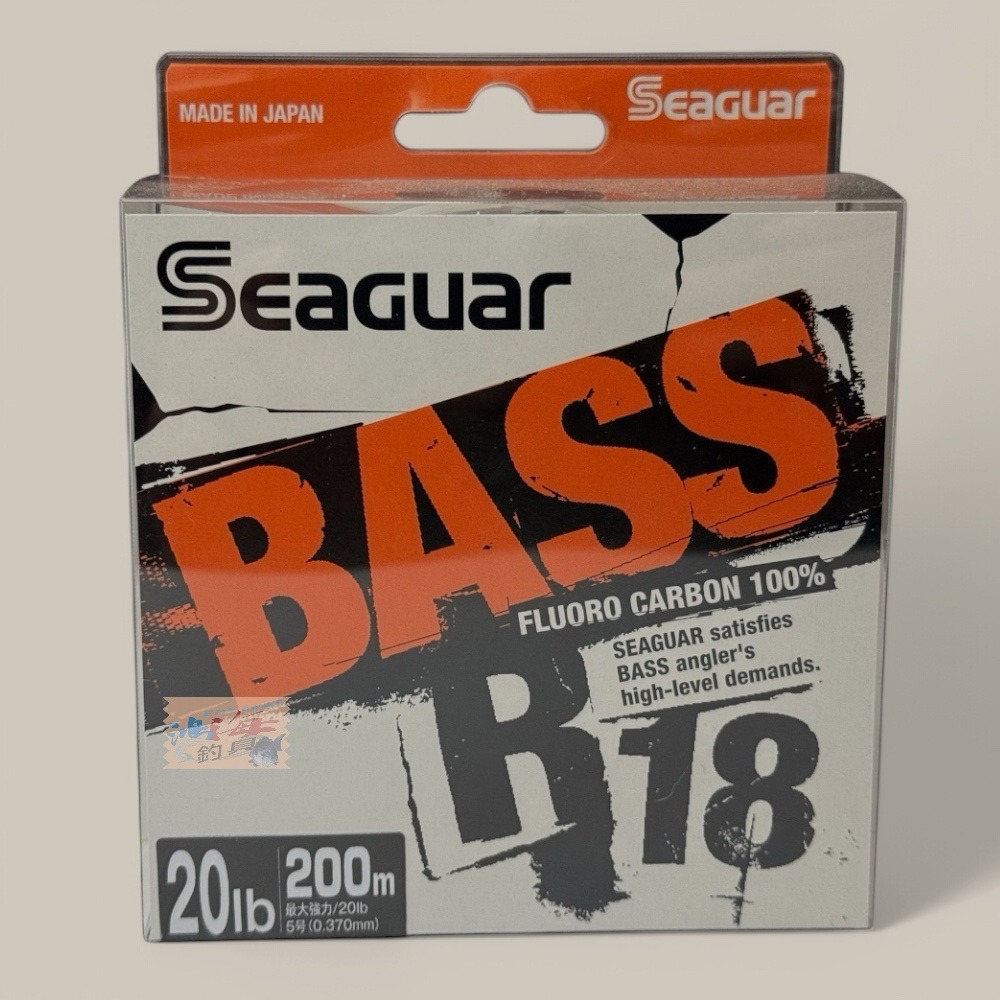 紅海釣具企業社【Seaguar】シーガー R18 BASS 240m 碳纖線 卡夢線 釣魚線 子線 日本島內線-規格圖10