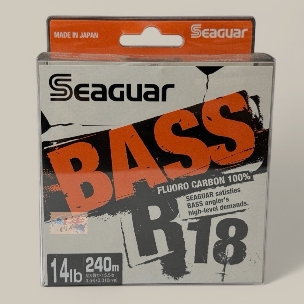 紅海釣具企業社【Seaguar】シーガー R18 BASS 240m 碳纖線 卡夢線 釣魚線 子線 日本島內線-規格圖10