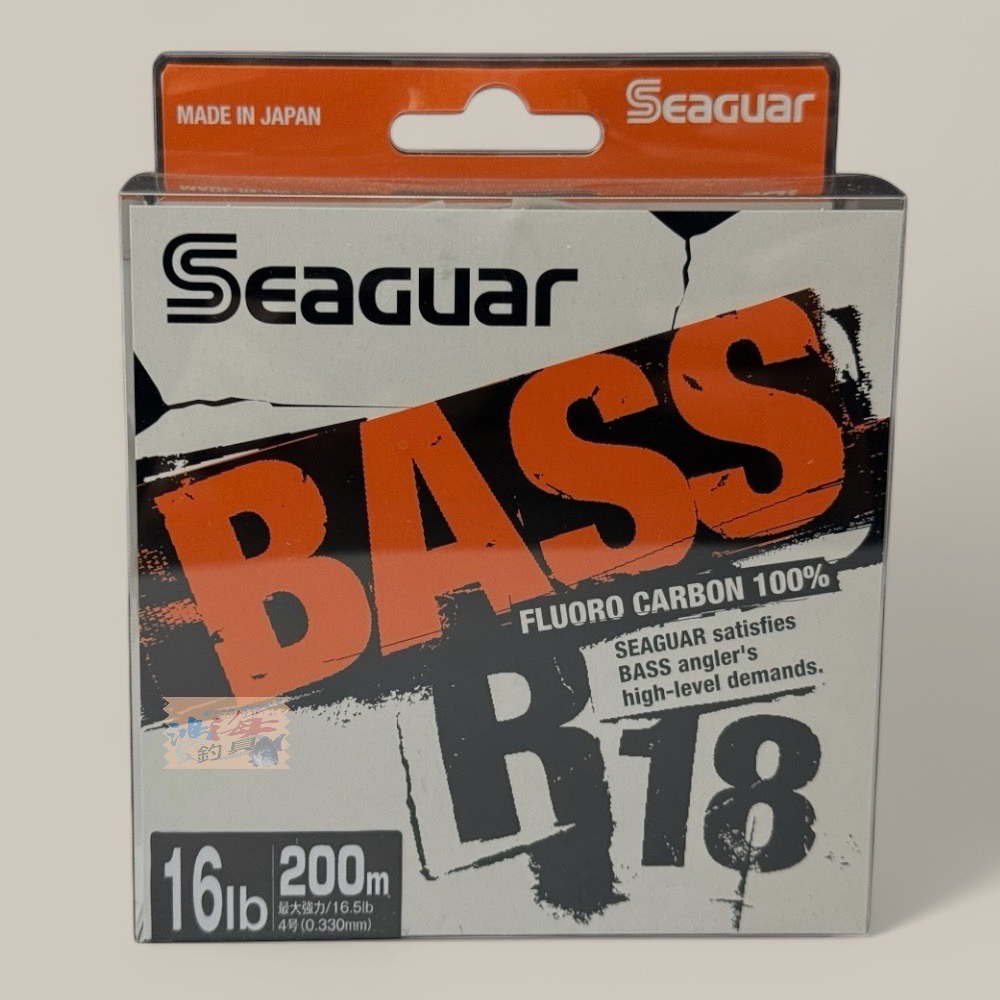 紅海釣具企業社【Seaguar】シーガー R18 BASS 240m 碳纖線 卡夢線 釣魚線 子線 日本島內線-規格圖10