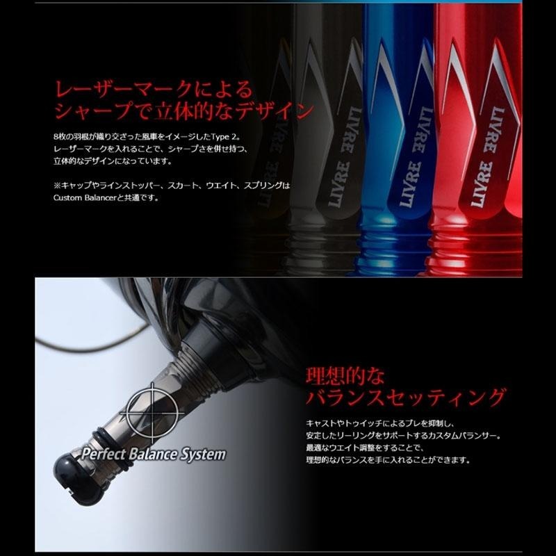 中壢紅海釣具【LIVRE】Custom Balancer TYPE2(長) 配重平衡防撞桿 捲線器平衡桿-細節圖4