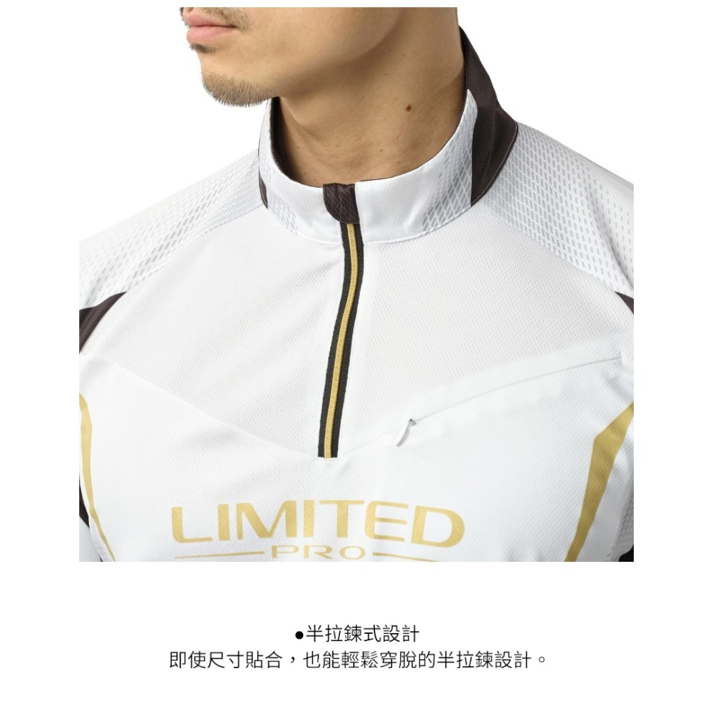 紅海釣具企業社【SHIMANO】SH-125Y LIMITED PRO半拉鍊短袖釣魚衫 (25年春夏款)-細節圖9