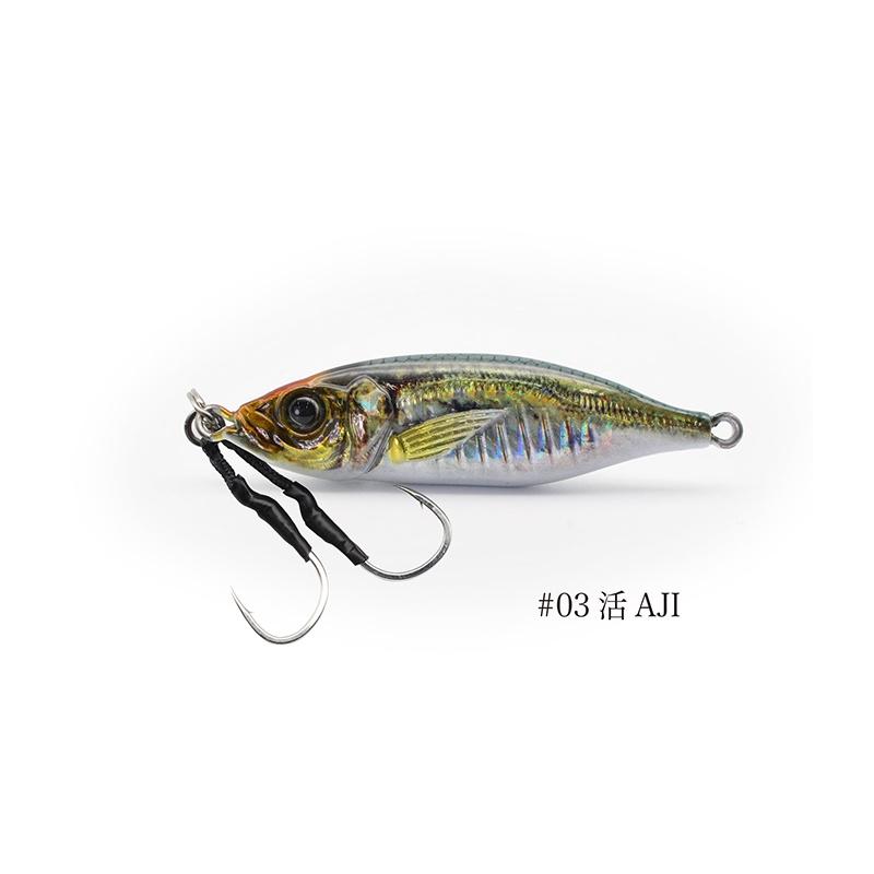 中壢鴻海釣具《WEFOX》MetaI Adict-06+BKK鉤子 竹筴魚-魚型鐵板 假餌 岸拋路亞 路亞餌 魚餌-細節圖9