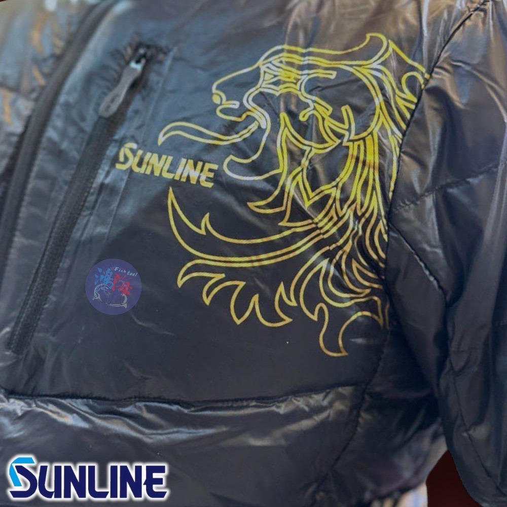 中壢鴻海釣具《SUNLINE》SUW-04505 黑色羽絨套裝 釣魚套裝-細節圖6