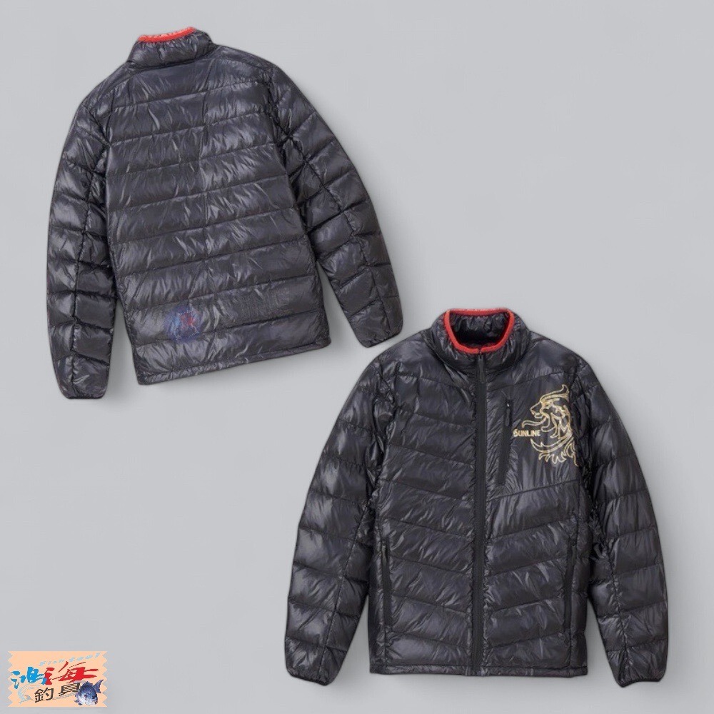 中壢鴻海釣具【SUNLINE】SUW-04505 黑色羽絨套裝 釣魚套裝  (21年秋冬款)-細節圖4