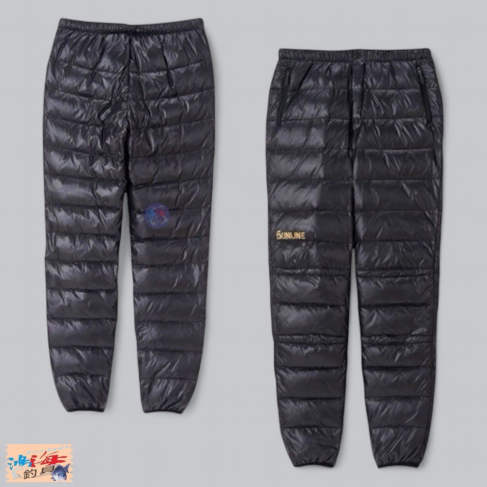 中壢鴻海釣具【SUNLINE】SUW-04505 黑色羽絨套裝 釣魚套裝  (21年秋冬款)-細節圖5