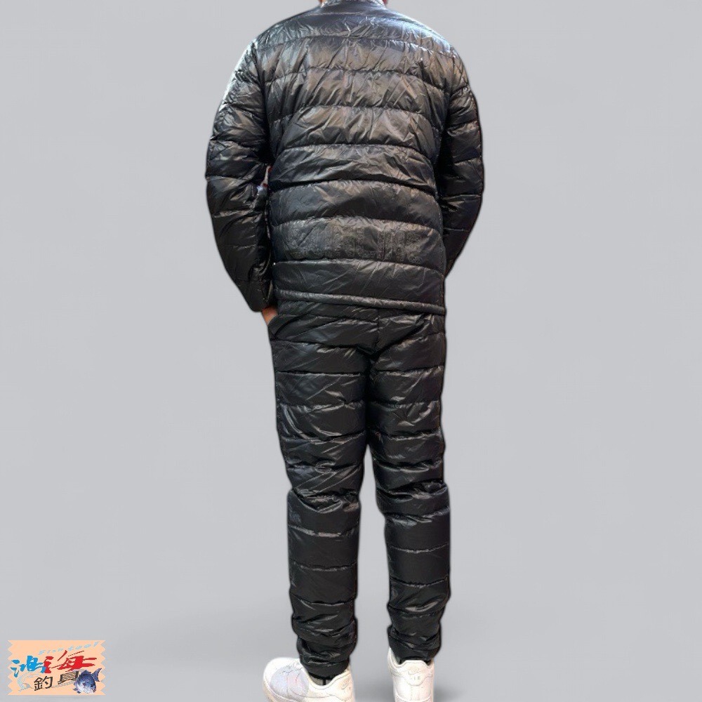 中壢鴻海釣具【SUNLINE】SUW-04505 黑色羽絨套裝 釣魚套裝  (21年秋冬款)-細節圖7
