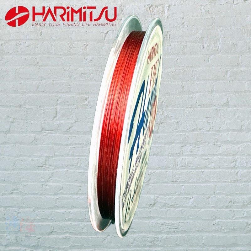 中壢鴻海釣具《HARiMitsu》Hard-30m(紅色PE子線) PE線 布線 編織線 池釣 溪釣 釣蝦 母線-細節圖4