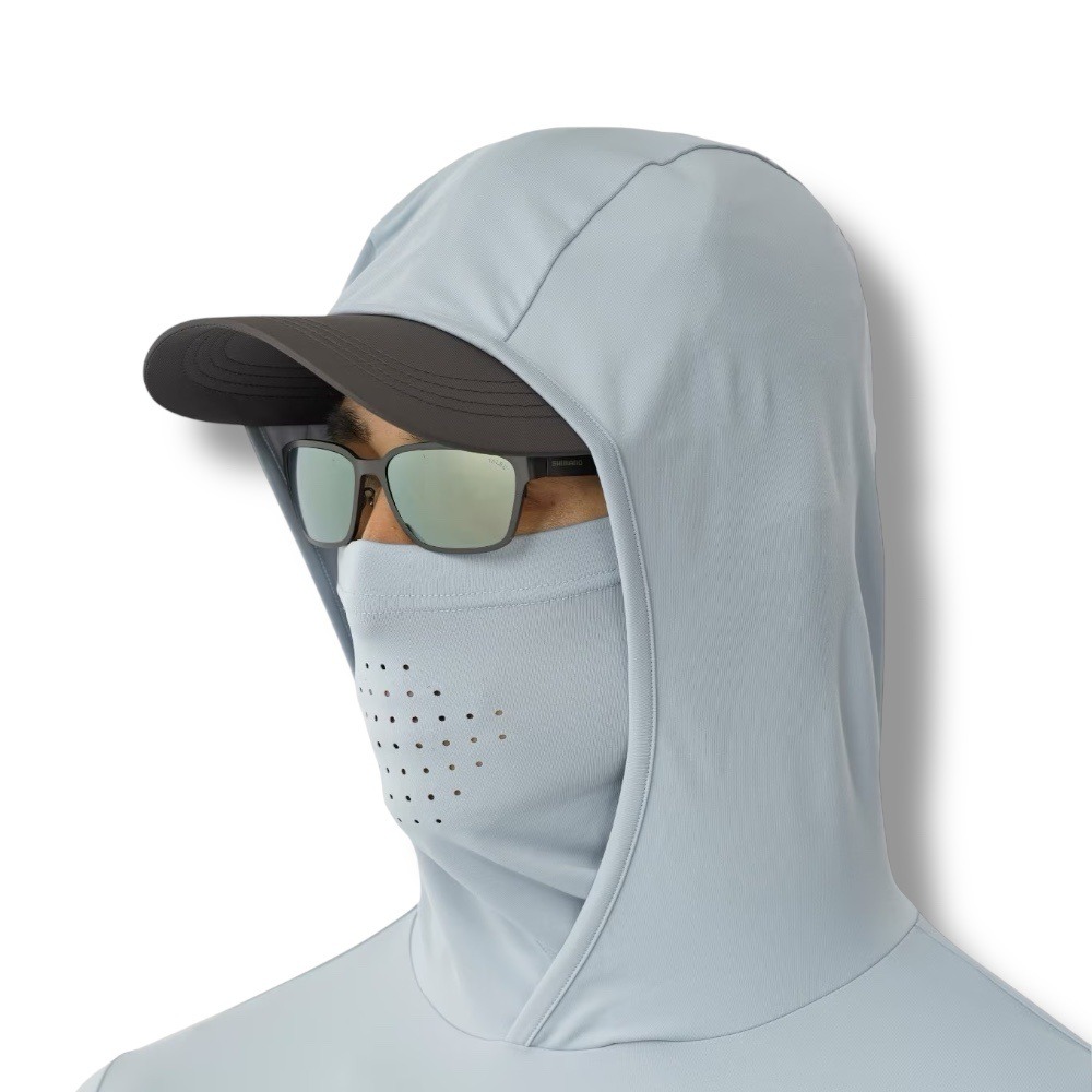 中壢鴻海釣具 【SHIMANO】 SH-060Y 海軍藍防曬連帽長袖衫 (25年春夏款)-細節圖9