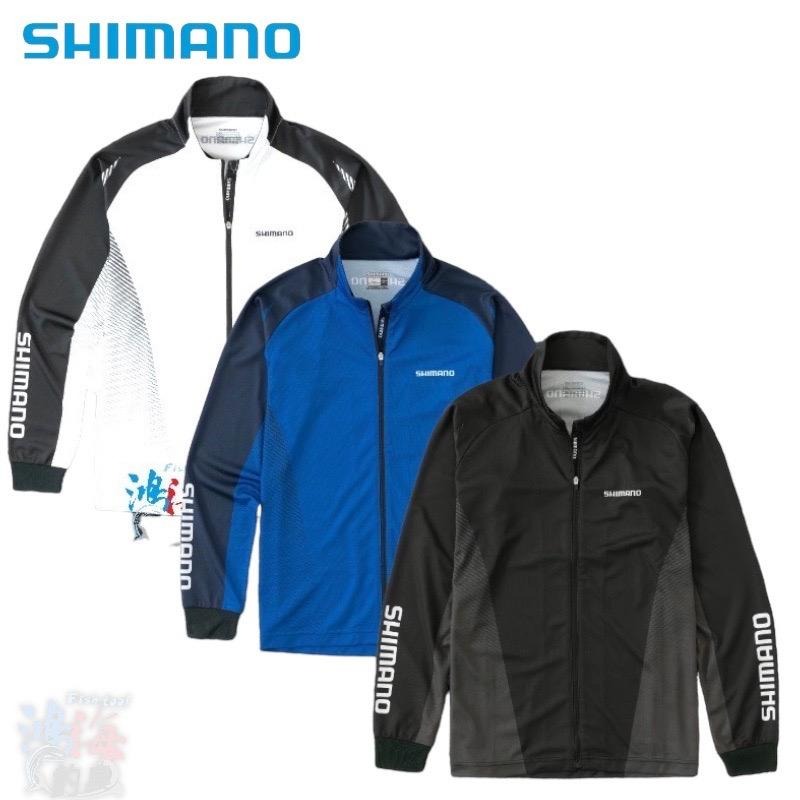 中壢鴻海釣具 SHIMANO SH-006V 全拉式拉鍊長袖釣魚衫-細節圖2