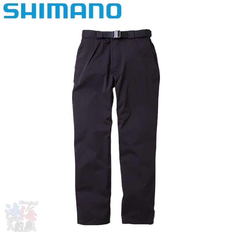 中壢鴻海釣具《SHIMANO》21年款 RA-01PU 黑色防潑水釣魚褲-細節圖2