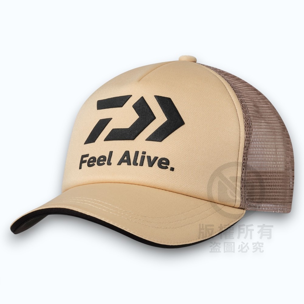 中壢紅海釣具【DAIWA】DC-6225 FeelAlive.釣魚帽 半網鴨舌軟帽 遮陽帽 休閒帽 半網帽 透氣舒適-規格圖8