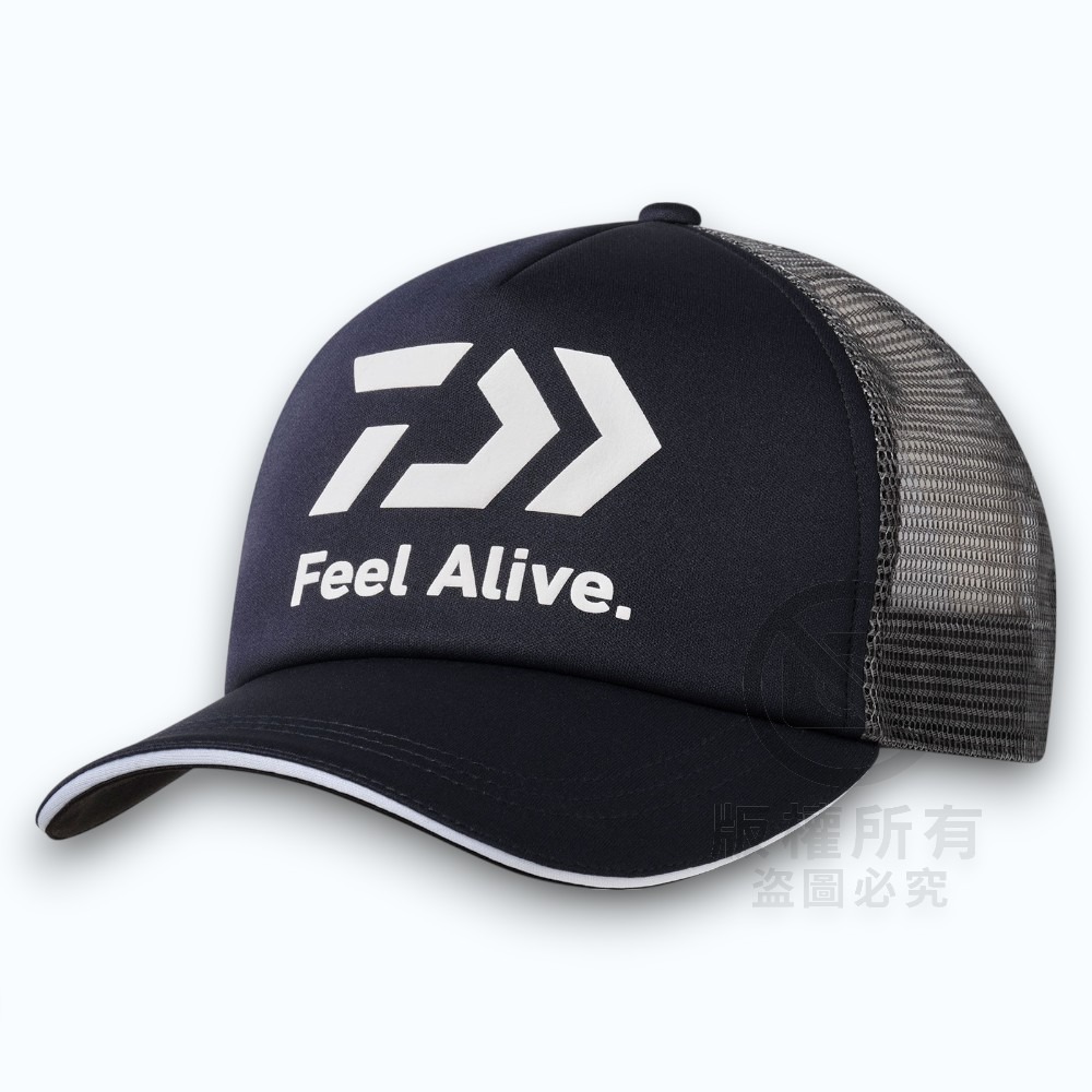 中壢紅海釣具【DAIWA】DC-6225 FeelAlive.釣魚帽 半網鴨舌軟帽 遮陽帽 休閒帽 半網帽 透氣舒適-規格圖8