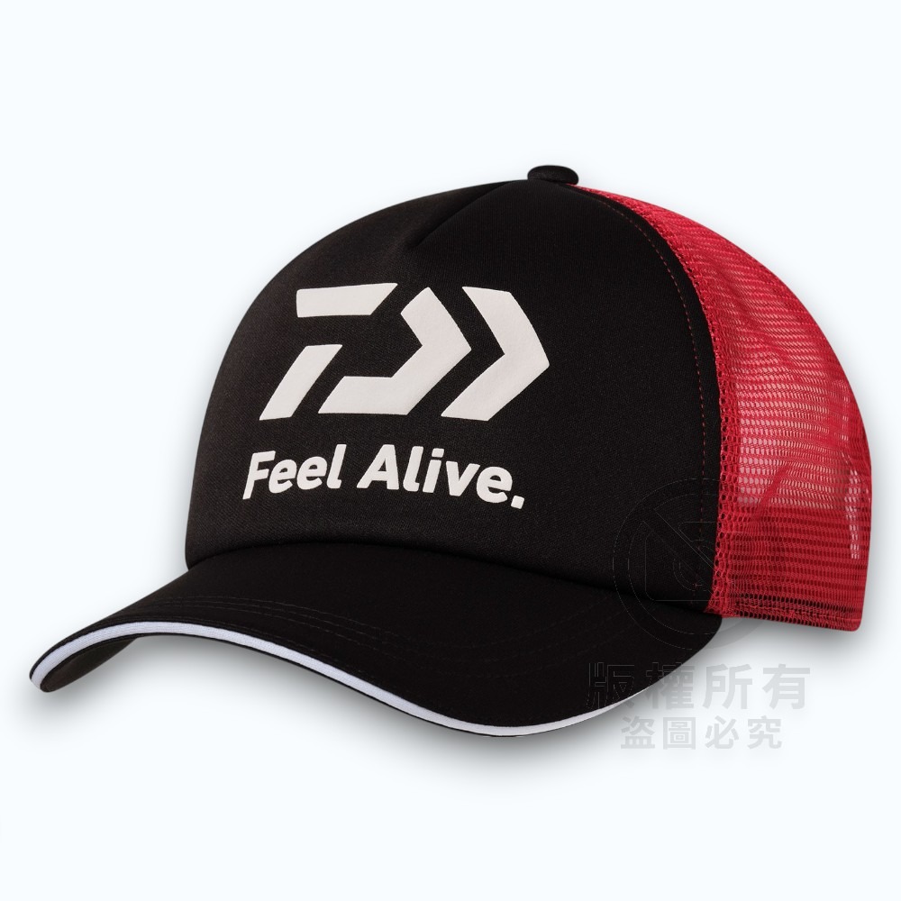中壢紅海釣具【DAIWA】DC-6225 FeelAlive.釣魚帽 半網鴨舌軟帽 遮陽帽 休閒帽 半網帽 透氣舒適-規格圖8