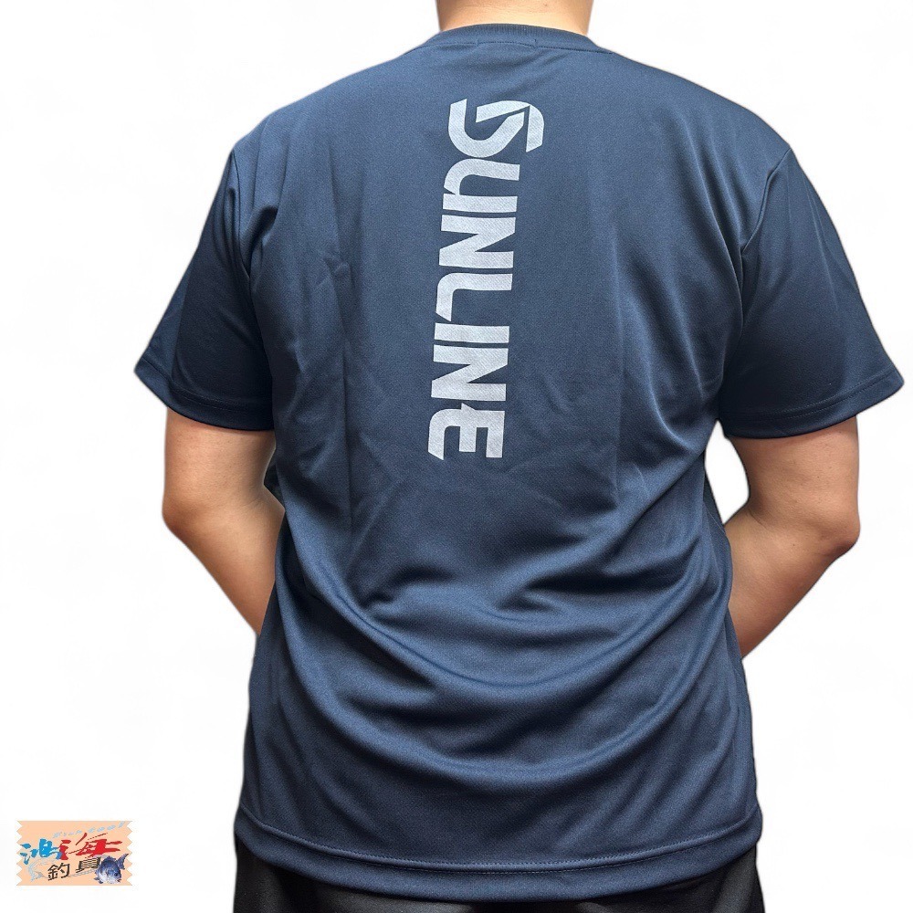 中壢鴻海釣具《SUNLINE》 SUW-15023DT 海軍藍短袖T恤#LL-細節圖3