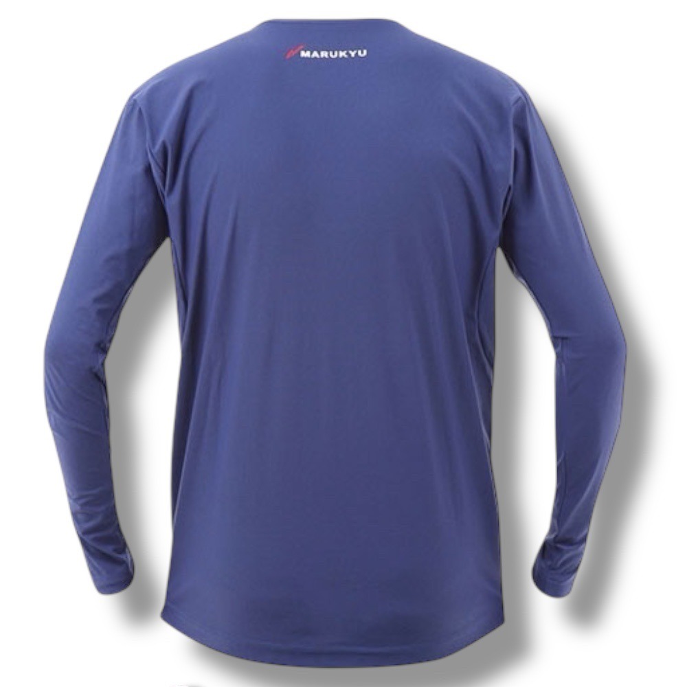 紅海釣具企業社【MARUKYU】氷瀑ロングTシャツMQ-01 長袖T卹抗UV涼感排汗衣-特價出清 防曬衣-細節圖5