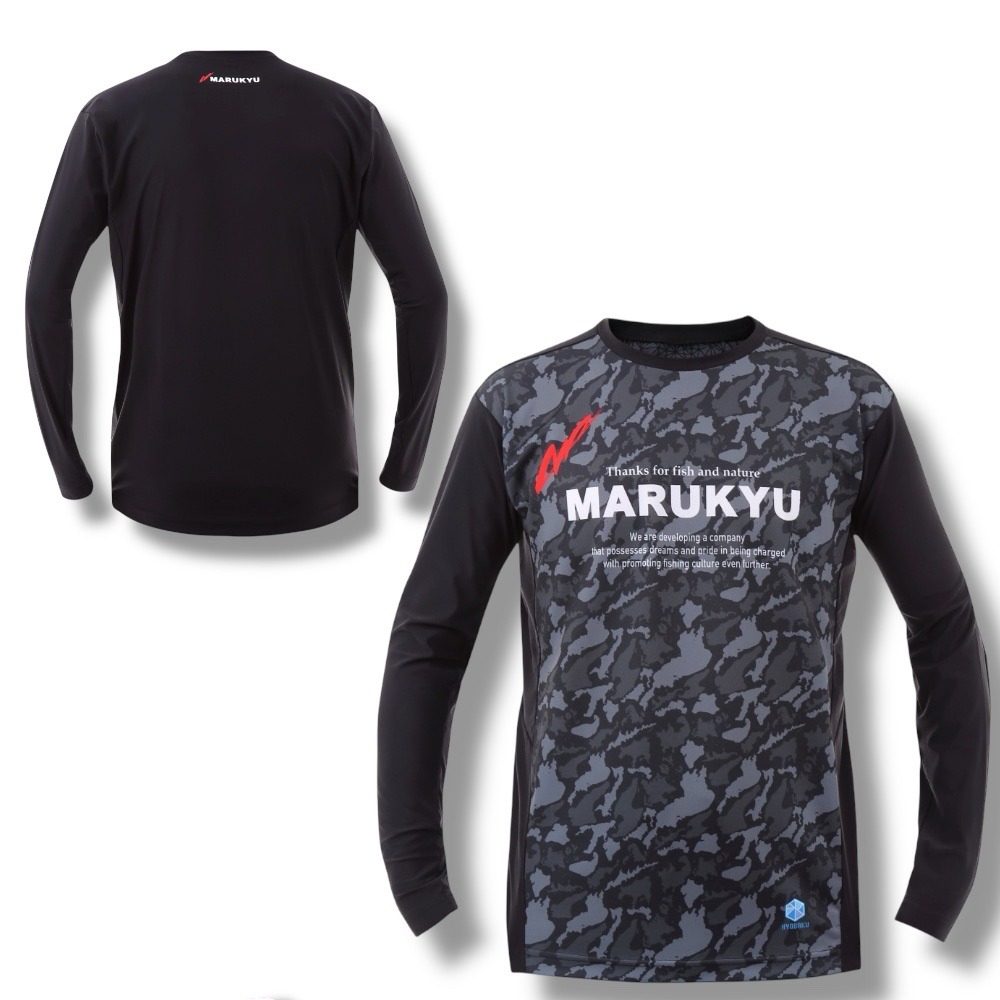 紅海釣具企業社【MARUKYU】氷瀑ロングTシャツMQ-01 長袖T卹抗UV涼感排汗衣-特價出清 防曬衣-規格圖2