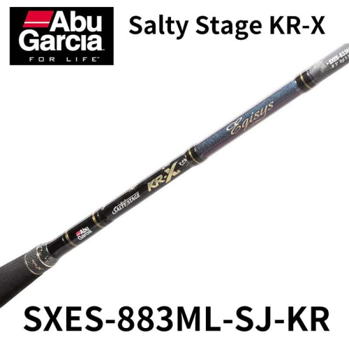 中壢鴻海釣具《ABU》Salty Stage KR-X SXES-883ML-S三節 軟絲竿 釣竿 路亞竿 宅配免運 - 鴻海釣具企業社