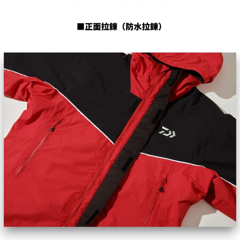 中壢紅海釣具【DAIWA】DW-3425 RAINMAX HIGH LOFT 冬季套裝 黑色保暖釣魚套裝 雨衣套裝-細節圖5