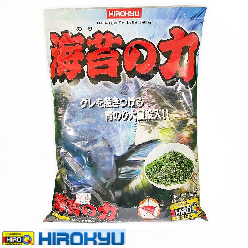 中壢鴻海釣具 《HIROKYU》 海苔の力  制霸クレ粉  G-MAX 黑毛粉 黑白毛磯釣誘餌粉-細節圖4