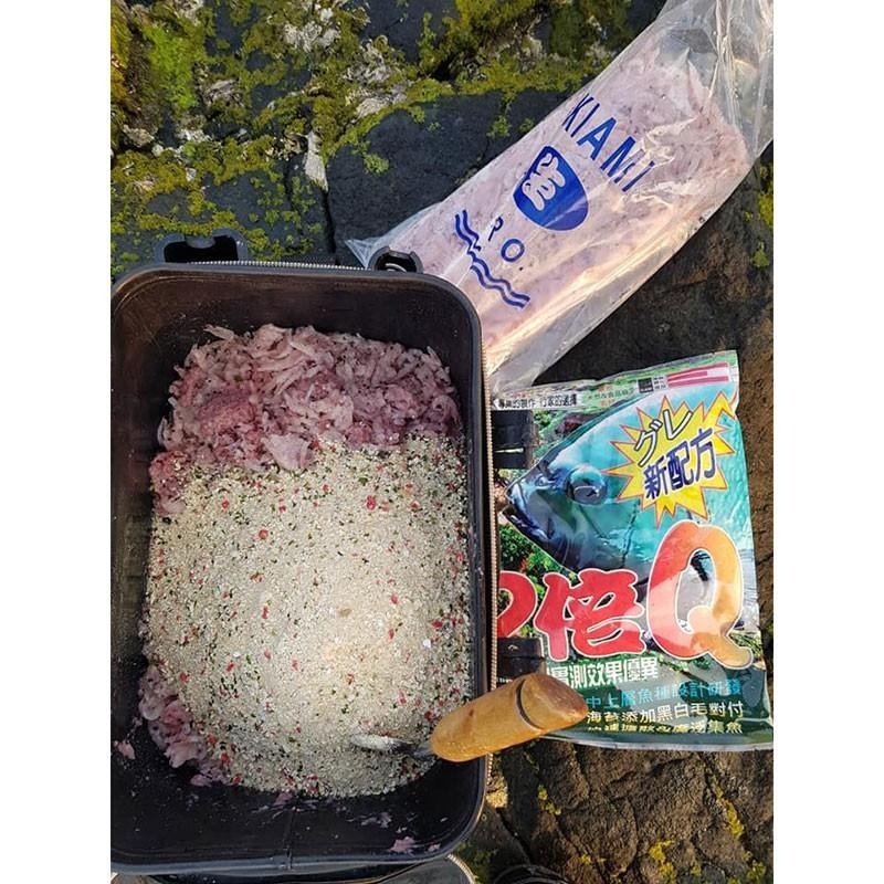 中壢鴻海釣具《志成餌料》A05 2倍Q黑毛粉 磯釣誘餌粉(1包1.5KG，超商取貨最多3包)-細節圖3