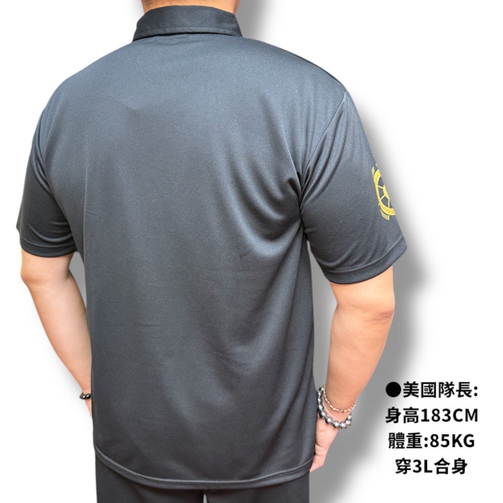 紅海釣具企業社【SUNLINE】SUW-15504DP 黑色×金色短袖Polo 衫 (25年春夏款)-細節圖4