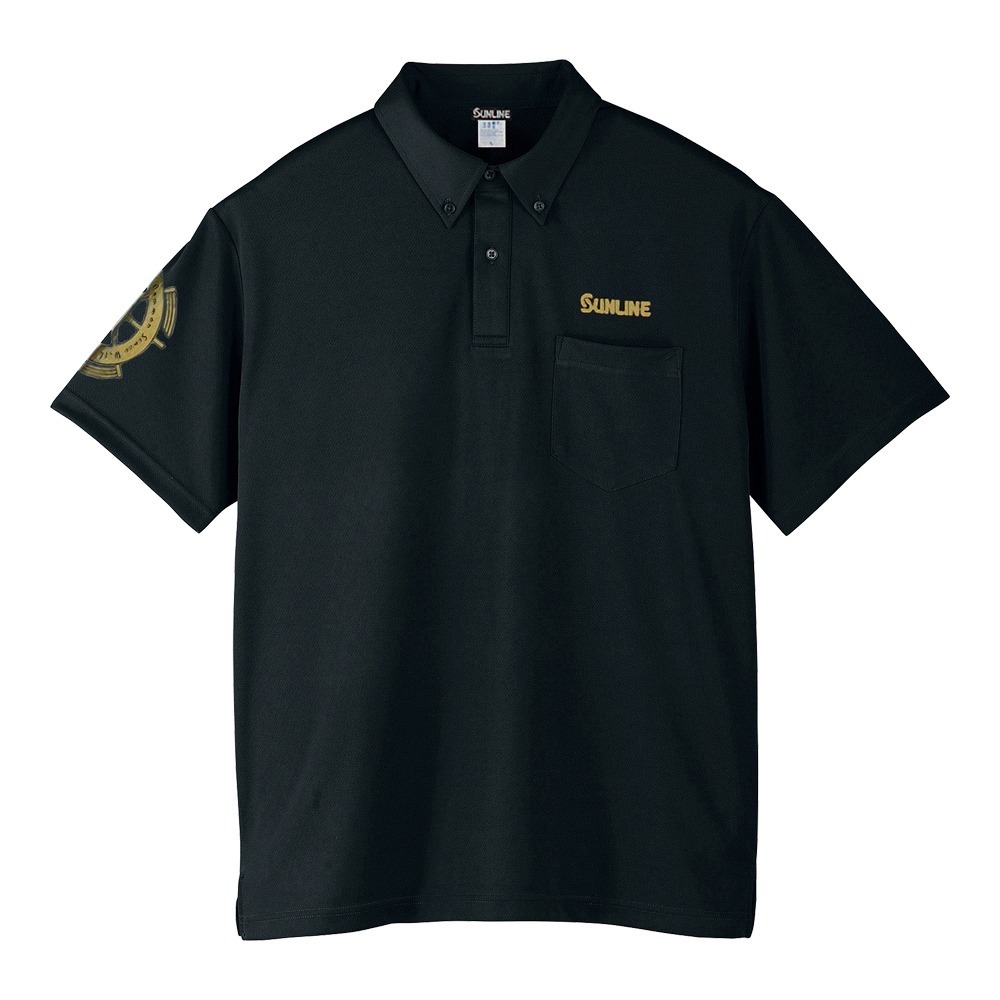 紅海釣具企業社【SUNLINE】SUW-15504DP 黑色×金色短袖Polo 衫 (25年春夏款)-規格圖5