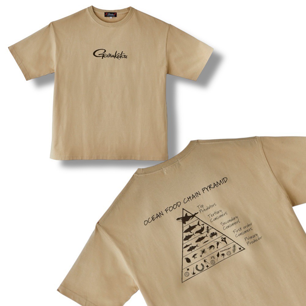 紅海釣具企業社【gamakatsu】 GM-3782 純棉短袖T恤 (25年春夏款) GM3782-規格圖11