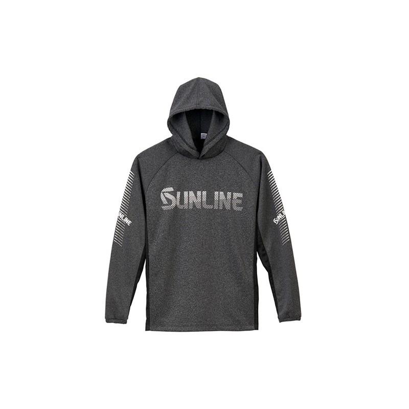 鴻海釣具企業社 《SUNLINE》 SUW-6126 灰色帽T+短褲輕薄套裝-細節圖2