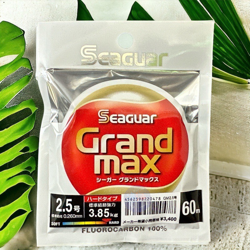 紅海釣具企業社 【Seaguar】GRANDMAX-60M(橘)卡夢線 碳纖線 頂級子線 0.4-5.0號 日本島內線-規格圖6
