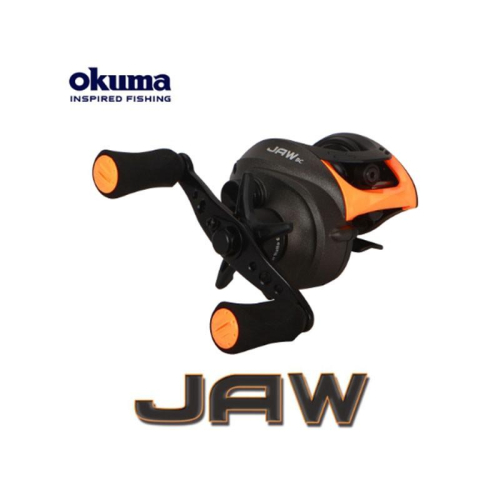 (鴻海釣具企業社 )《okuma》瘋馬克 JAW J266 (黑黃) 小烏龜捲線器 兩軸捲線器 淡水路亞