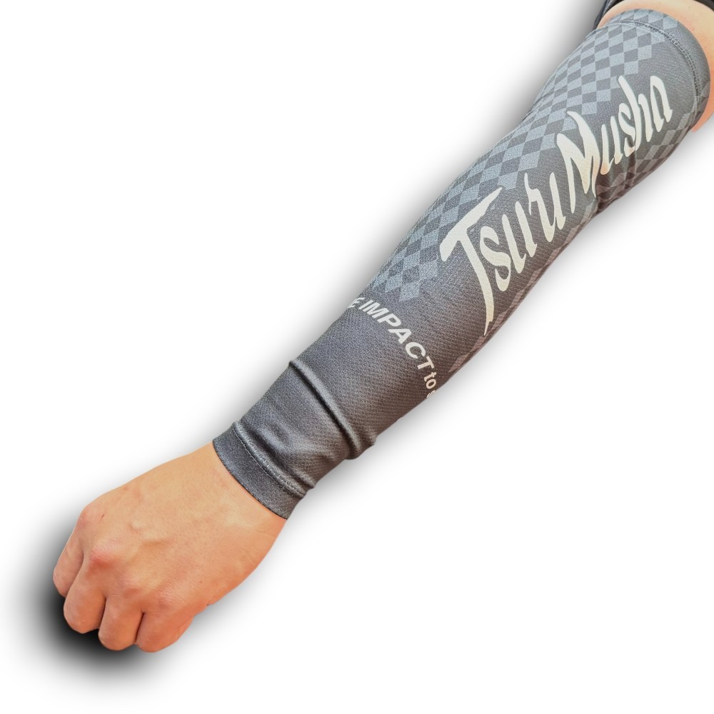 中壢紅海釣具【TSuriMusha】 釣武者 涼感袖套 鬼頭袖套 防曬袖套 釣魚袖套 冷感防曬袖套-細節圖4