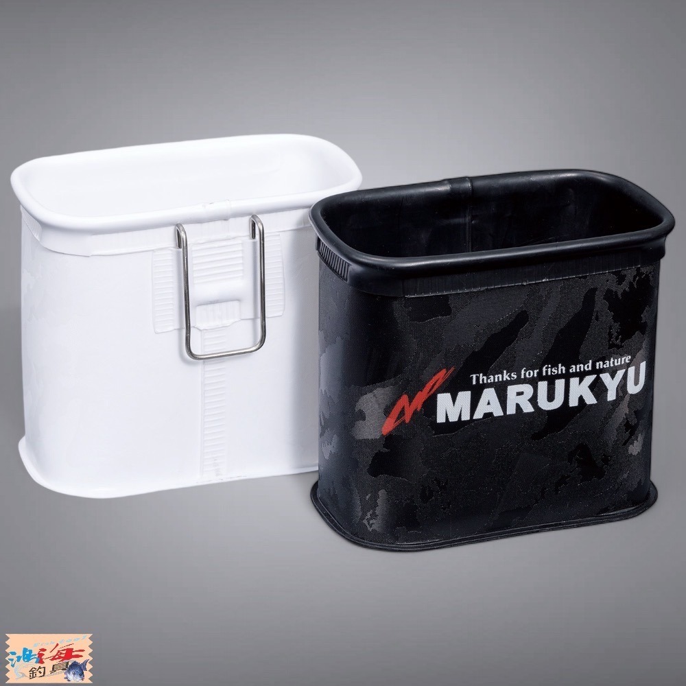 中壢鴻海釣具【MARUKYU】丸九 誘餌桶置物袋 MQ-01 EVA置物盒 側掛桶 外掛桶 夾式誘餌桶 誘餌側袋-細節圖4