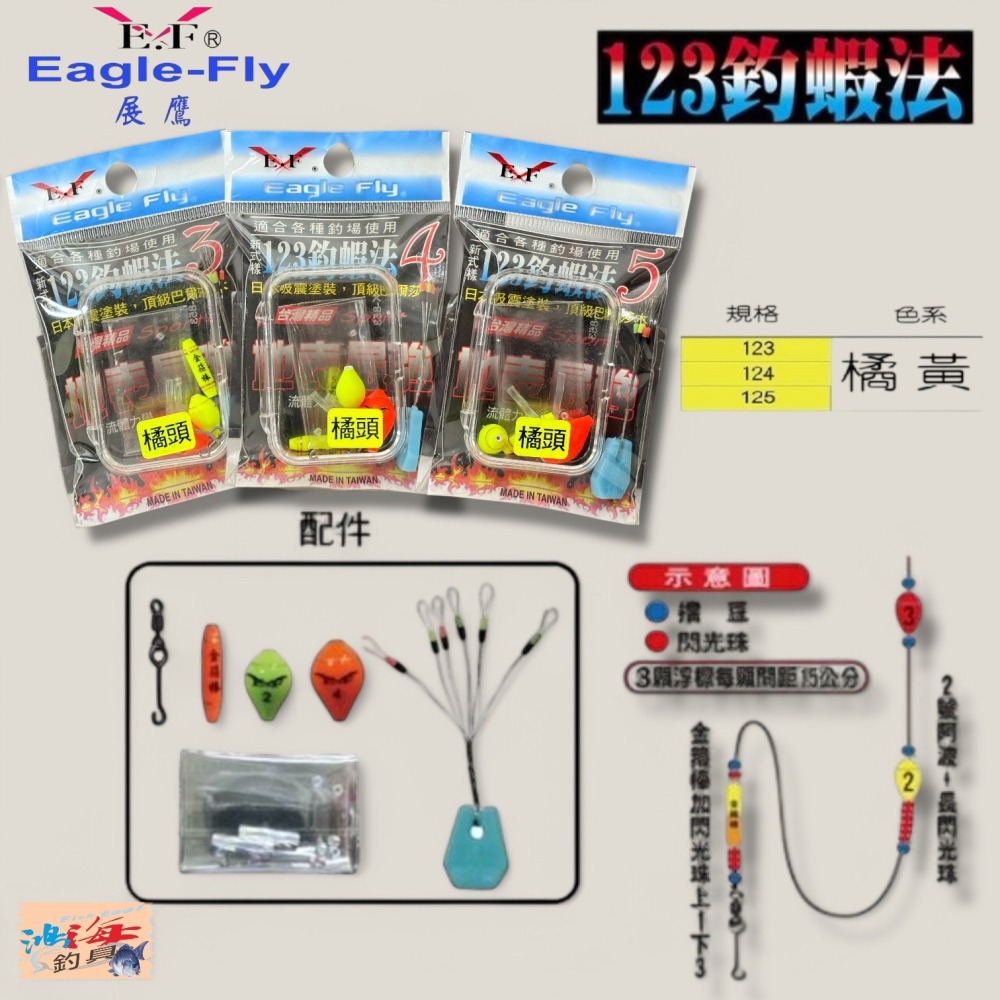 紅海釣具企業社 【展鷹】123釣蝦法 蝦釣浮標 蝦釣蟲標 蟲頭蝦波 釣蝦配件-細節圖2
