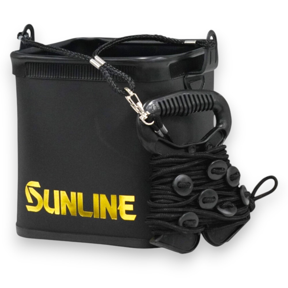 中壢紅海釣具【SUNLINE】SB-518 黑色取水袋(25年款) 取水桶-細節圖2