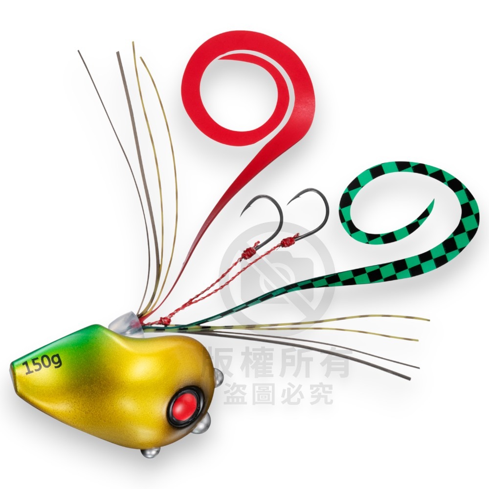 中壢紅海釣具【DAIWA】KOHGA CURRENT BREAKER TRINITY β 游動丸+飄帶附鉤-細節圖9