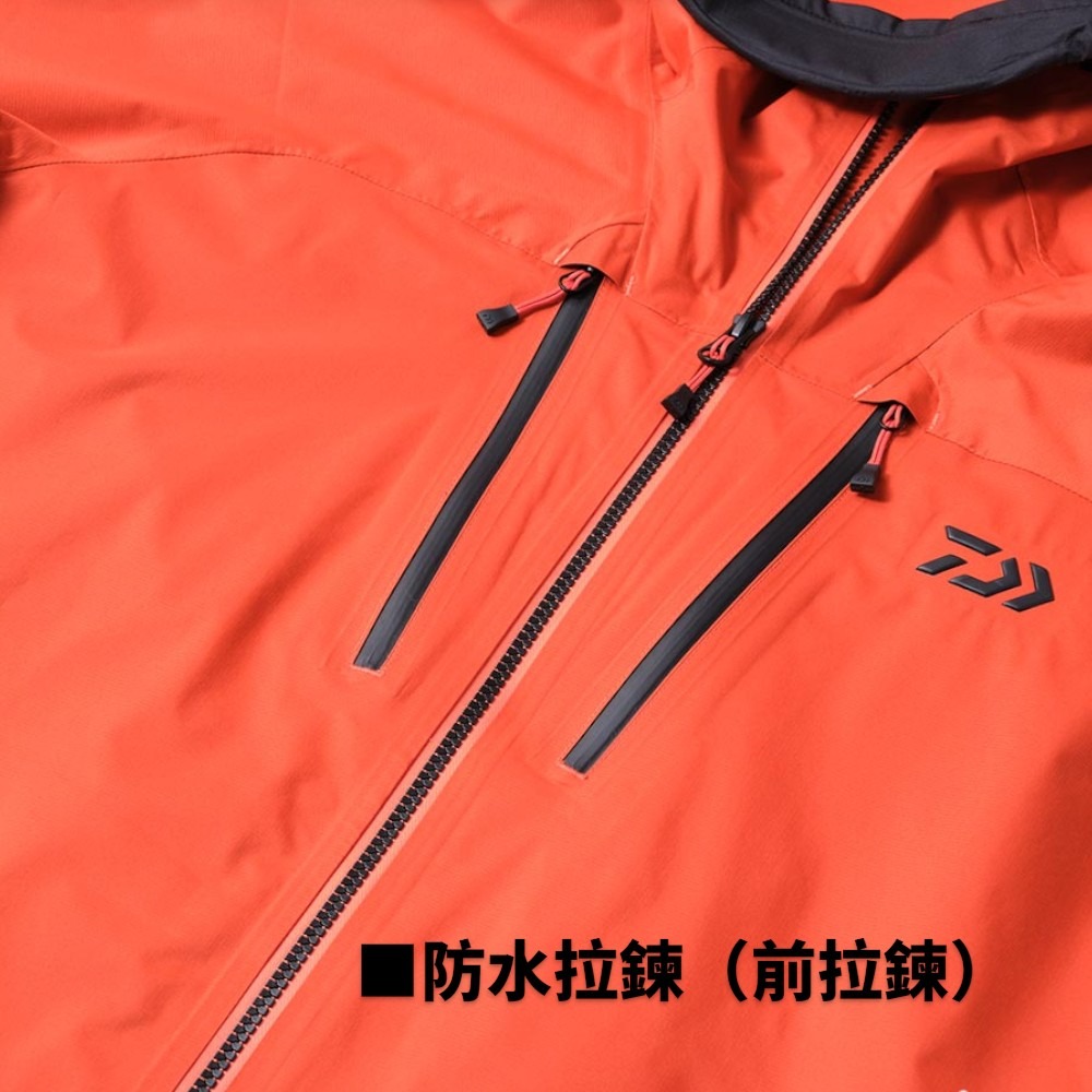 中壢紅海釣具【DAIWA】DR-3025 RAINMAX 黑色釣魚輕量雨衣套裝 [25年款]-細節圖4
