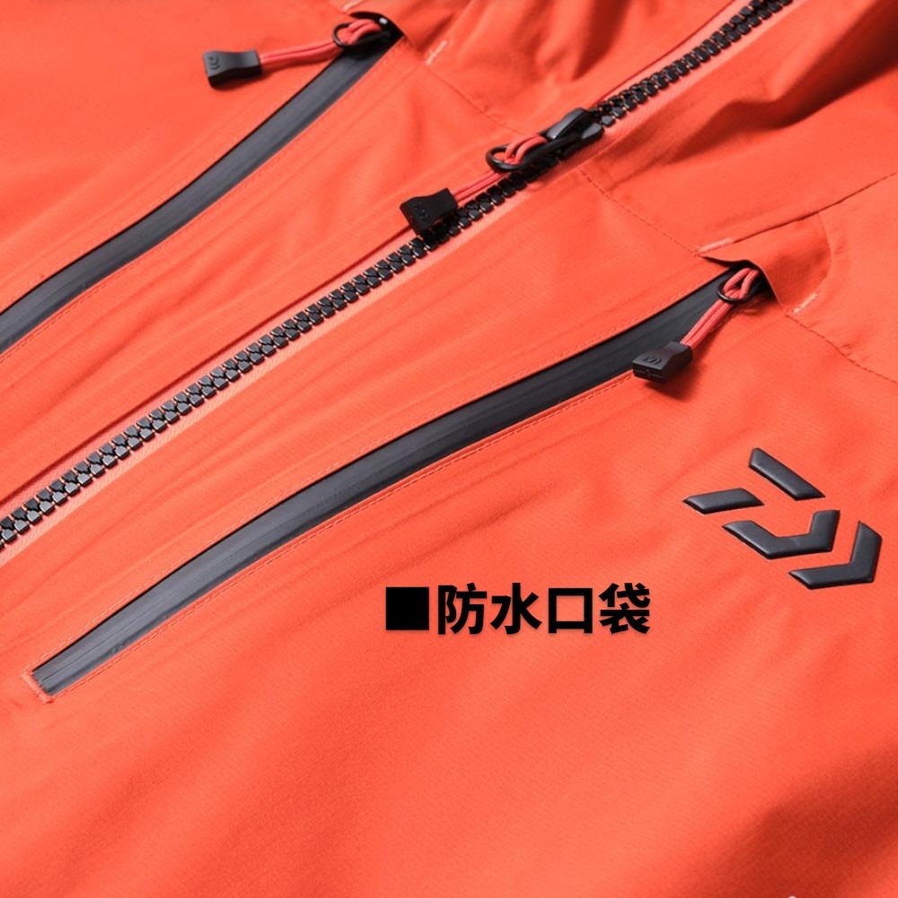 中壢紅海釣具【DAIWA】DR-3025 RAINMAX 黑色釣魚輕量雨衣套裝 [25年款]-細節圖6