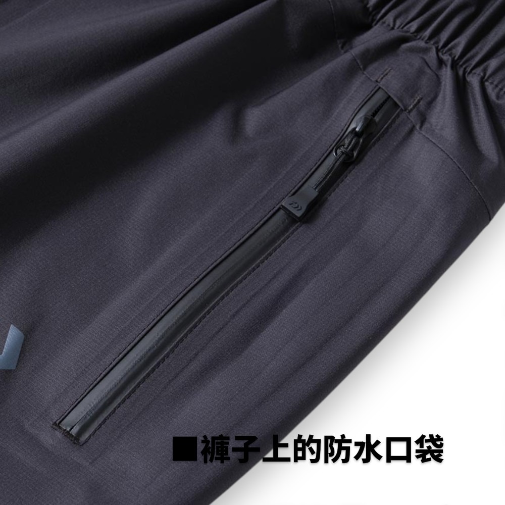 中壢紅海釣具【DAIWA】DR-3025 RAINMAX 黑色釣魚輕量雨衣套裝 [25年款]-細節圖10