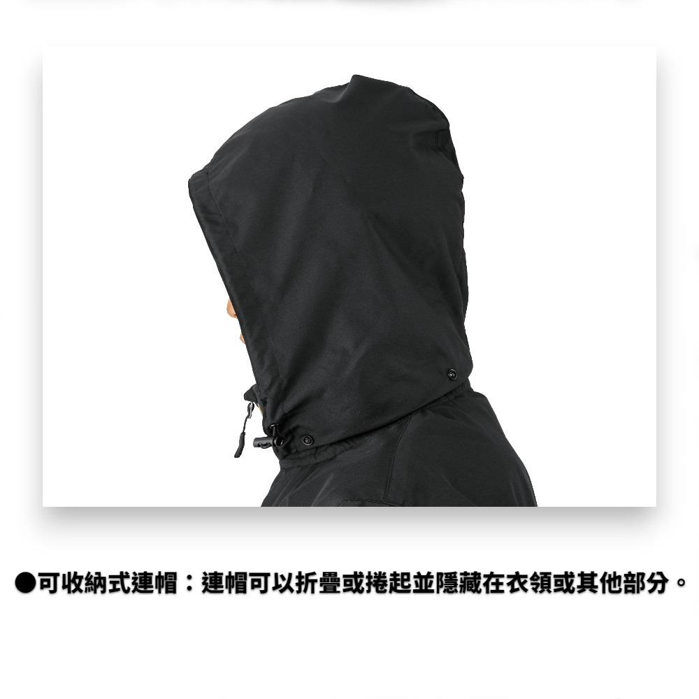 中壢紅海釣具【gamakatsu】GM-3792 連帽防風外套 (25年秋冬款) GM3792 防潑水外套-細節圖2