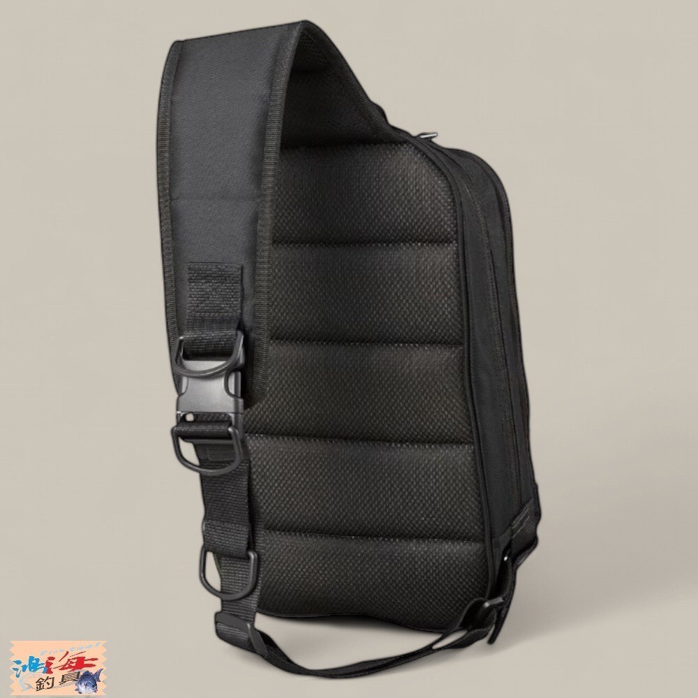 中壢鴻海釣具【SHIMANO】BS-025T 單肩斜背包 後背包 路亞包 肩背包 休閒背包 大容量收納 雙開設計 漁具包-細節圖5