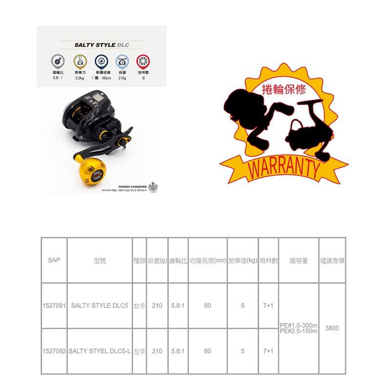 中壢鴻海釣具《ABU》SALTY STYLE DLC 電子數顯輪 電子平行捲 電子計米捲線器 野生龍蝦 小搞搞 一支釣-細節圖5