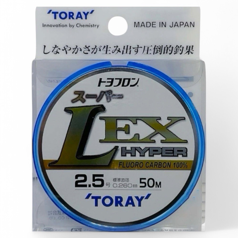 中壢鴻海釣具【TORAY】  EX-50M 碳素線 碳纖線 卡夢線 子線 磯釣魚線 LEX 20 新款-規格圖11