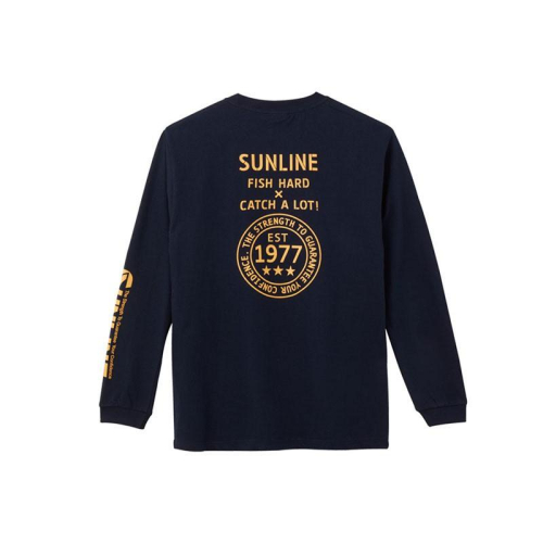 (鴻海釣具企業社 ) 《SUNLINE》SUW-15016LT 藍色棉質長袖T恤 三奈長袖上衣