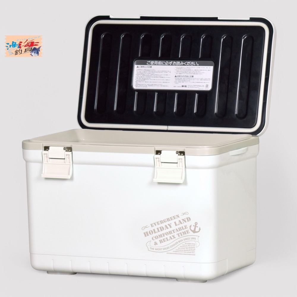 中壢鴻海釣具【SHINWA】伸和 HOLIDAY CBX-22L 冰箱  硬式冰箱 保冷冰桶 釣魚冰箱 露營(日本製)-細節圖2