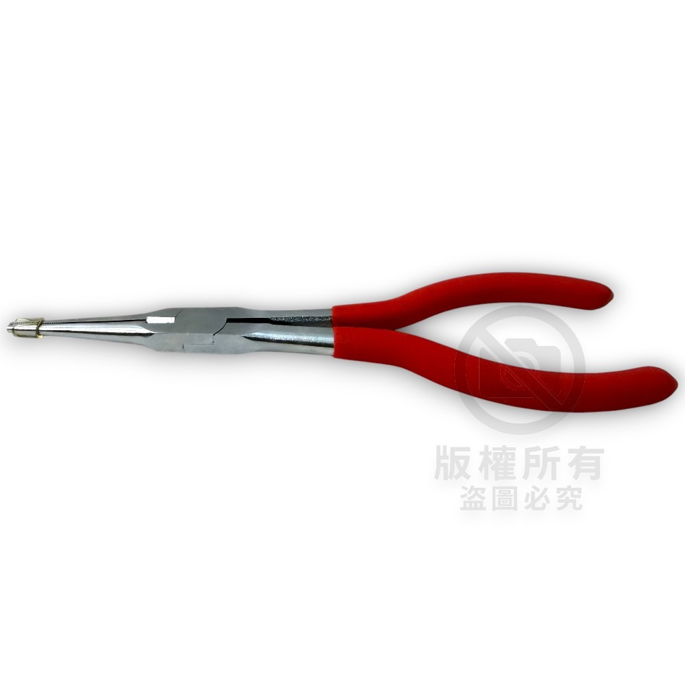 【中壢紅海釣具】7高級尖嘴鉗#CW641-7RD 紅色尖嘴鉗 7寸 釣魚鉗 脫鉤鉗-細節圖4