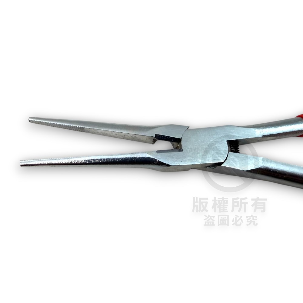 【中壢紅海釣具】7高級尖嘴鉗#CW641-7RD 紅色尖嘴鉗 7寸 釣魚鉗 脫鉤鉗-細節圖6