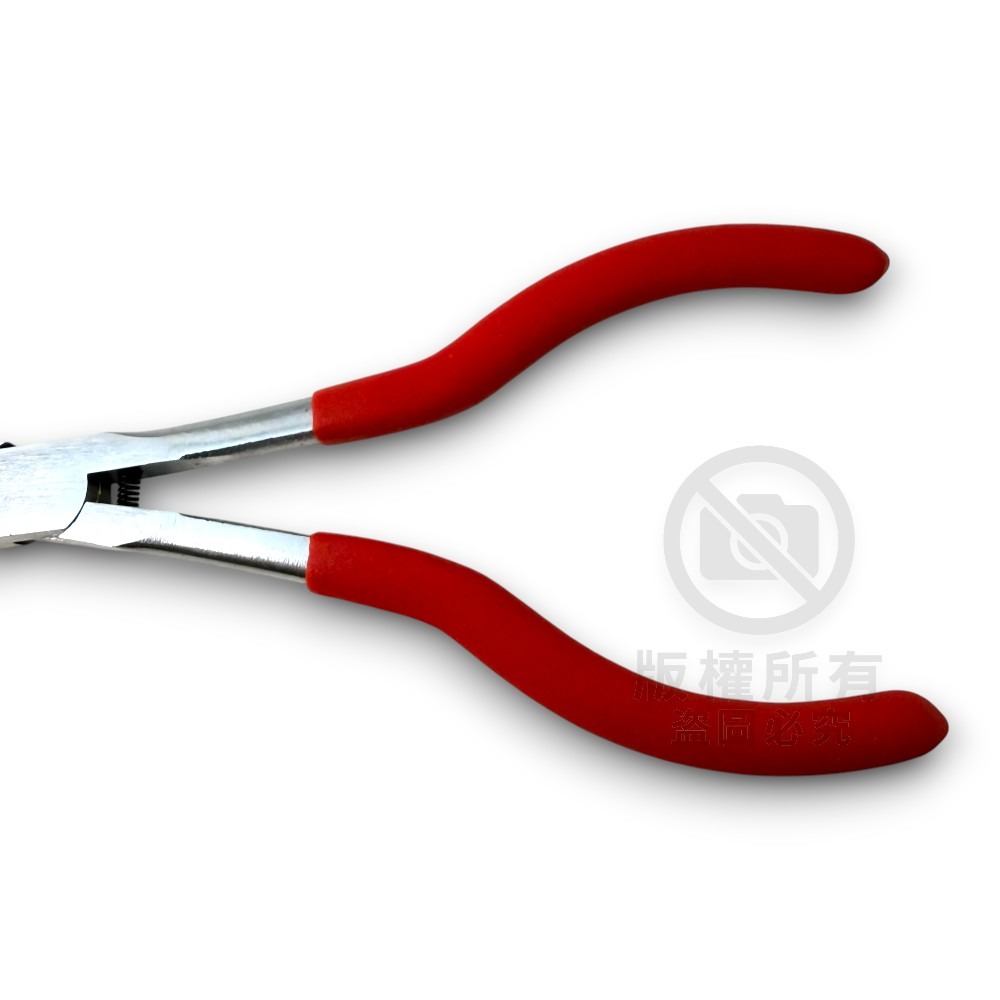 【中壢紅海釣具】7高級尖嘴鉗#CW641-7RD 紅色尖嘴鉗 7寸 釣魚鉗 脫鉤鉗-細節圖7
