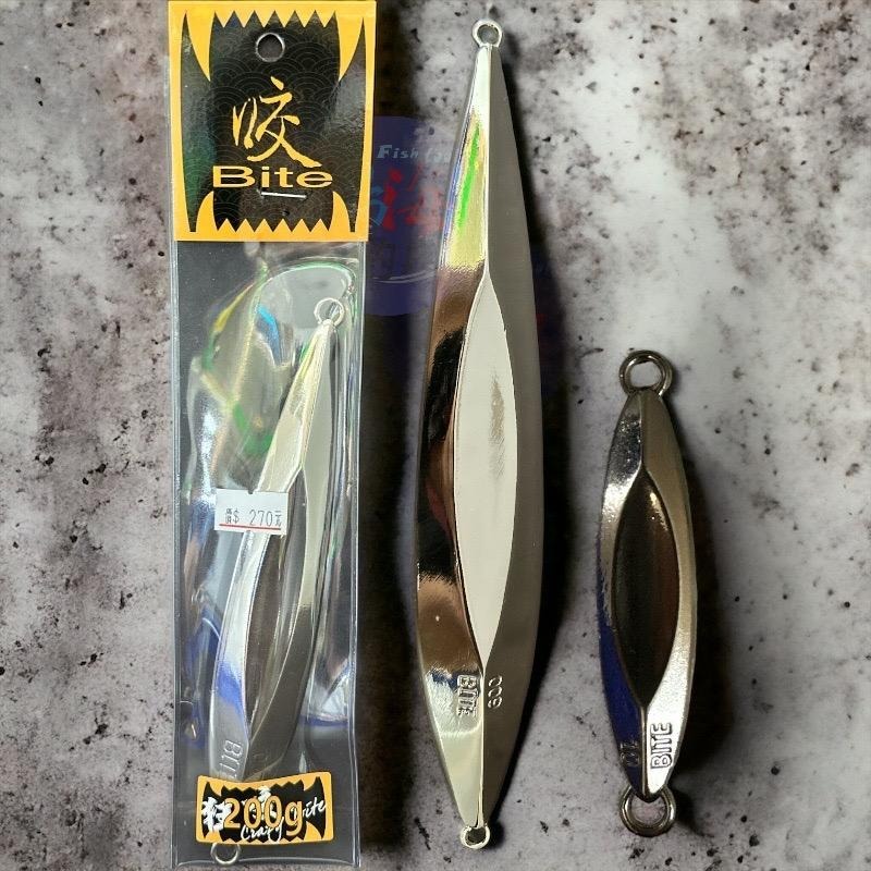 (紅海釣具企業社)Crazy Bite 狂咬 無鉤款 岸拋鐵板 鬼頭刀 青物 小搞搞 經典銀色10-120g賣場 假餌-細節圖3